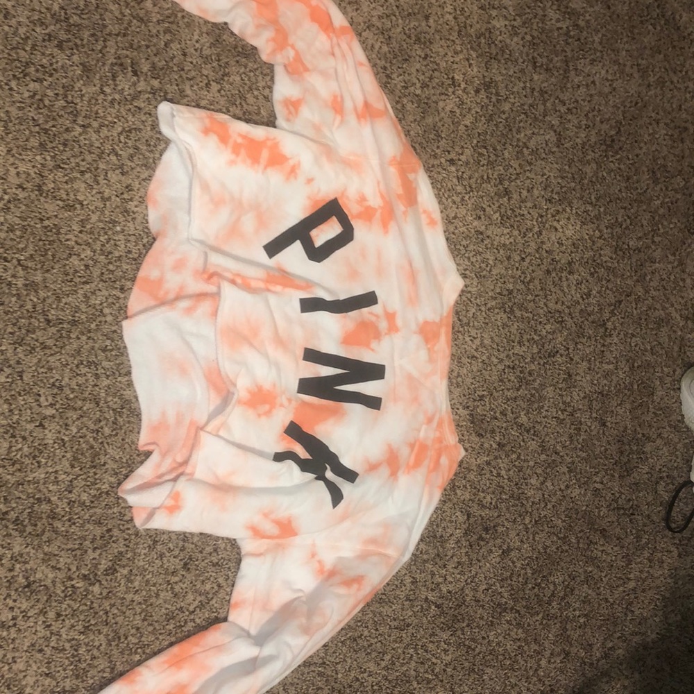 pink cropped sweater